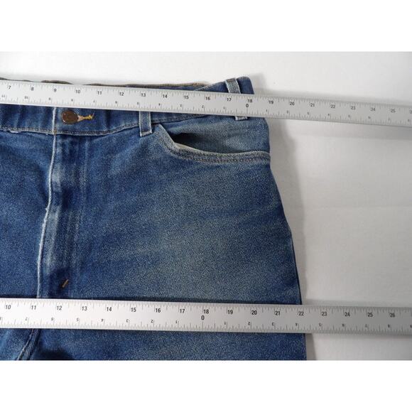 Vintage Levi Brown Tab 90s Jeans 40x32 Grandpa Straight Stretch 90s 1998 READ - Picture 16 of 16